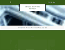 Tablet Screenshot of phoenixrenewableresources.com